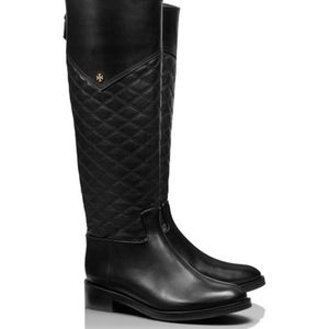 Tory Burch Equestrian Collection Black Riding Boot